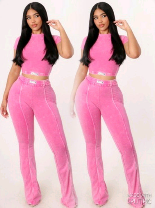 Pink two piece set